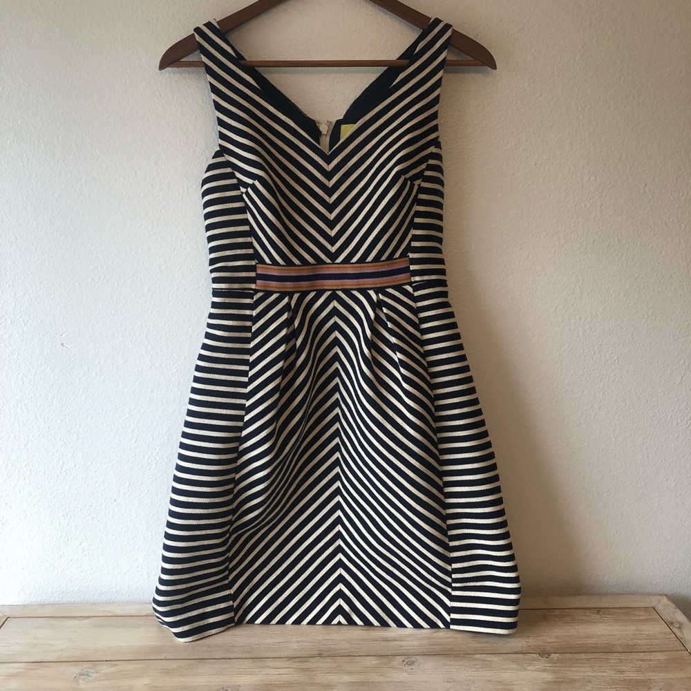 Striped Black and White Dress
